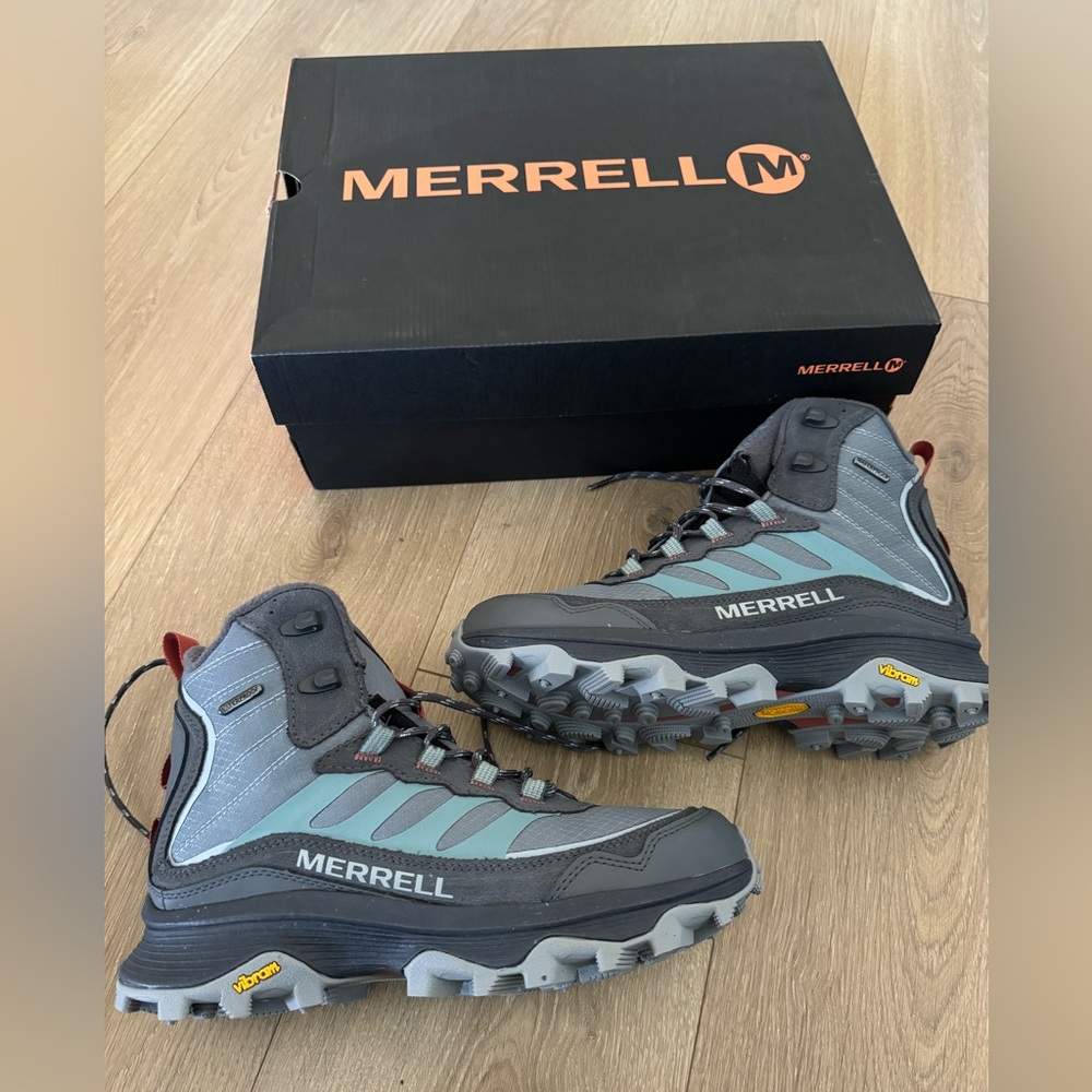 Merrell Womens Moab Speed Thermo Mid Waterproof - Monument